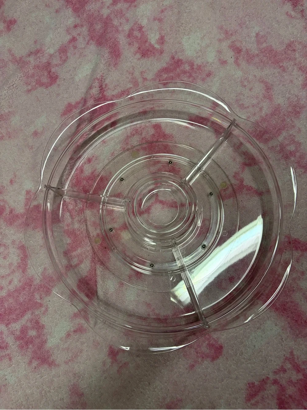 Prodyne Appetizers On Ice Revolving Serving Tray w/ Lids 3 Compartments